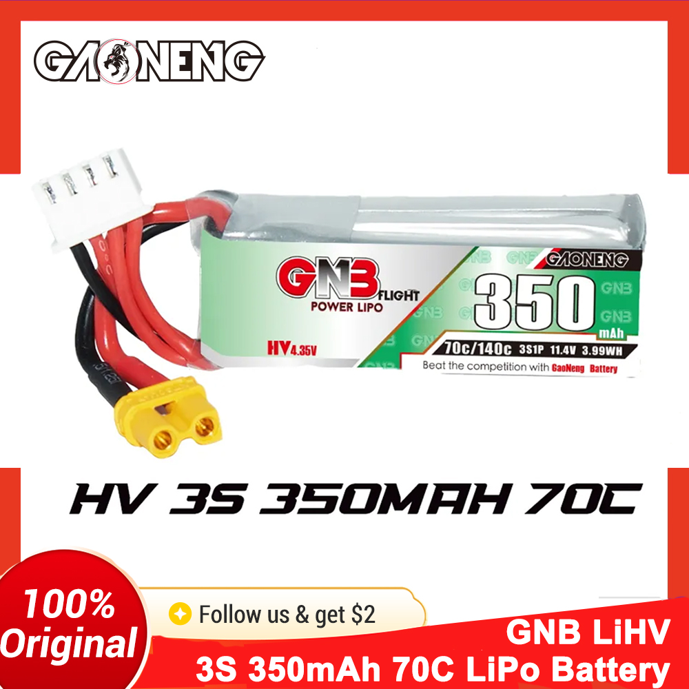 Bateria LiPo Gaoneng GNB 350mA - Drone Battery 3S avaliação e preço