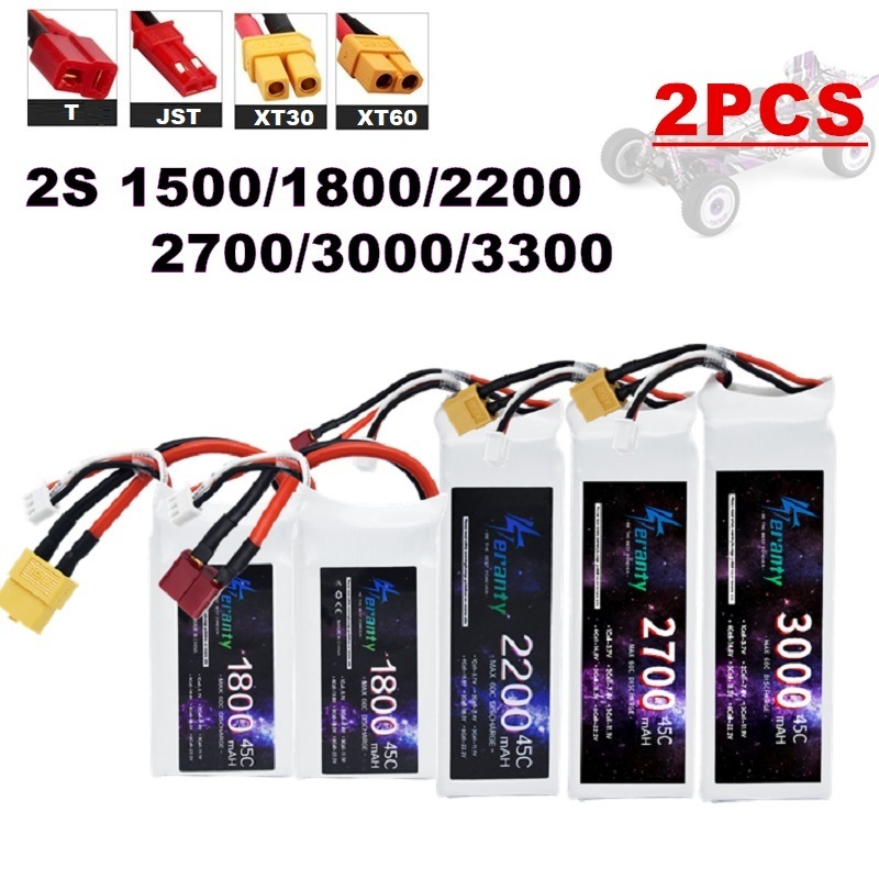 2 peças 7.4v lipo 2s bateria 1 - Drone Battery 4S avaliação e preço