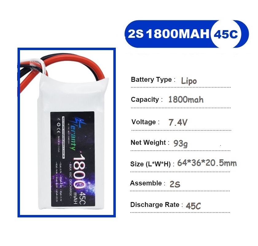 2 peças 7.4v lipo 2s bateria 1 - Drone Battery 4S avaliação e preço