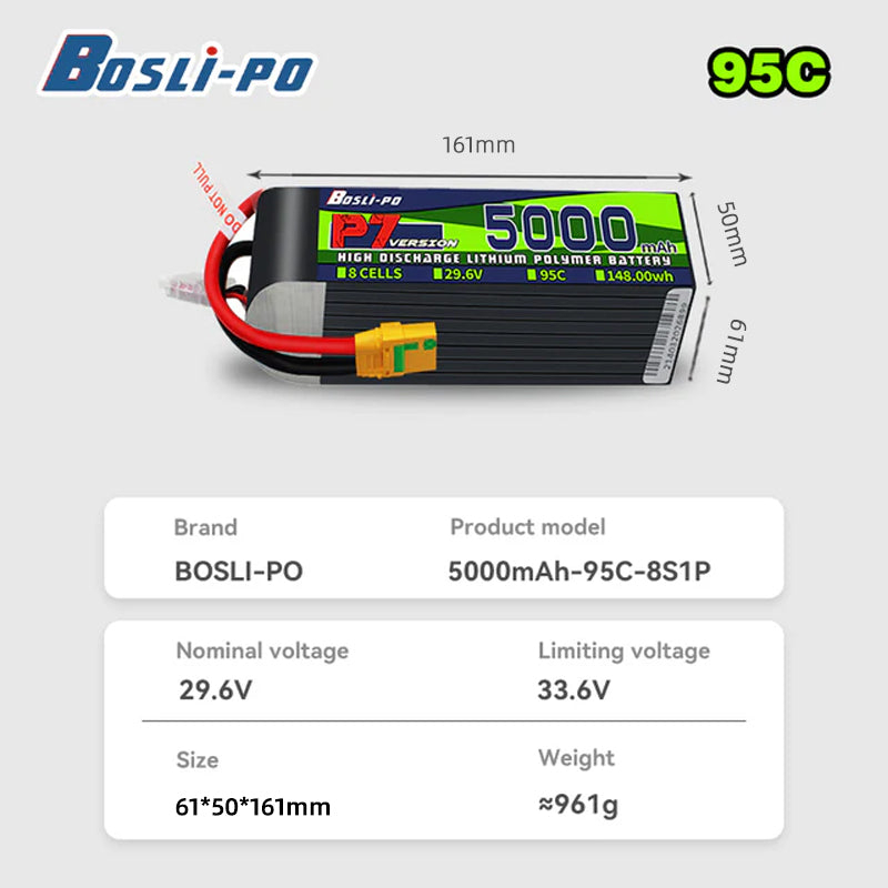 Bateria LiPo Boslipo P7 Versão - Drone Battery 6S avaliação e preço